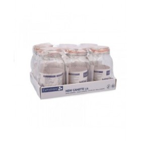 Barattolo di Vetro Quid New Canette Trasparente Vetro (1,5L) (Pack 6x)