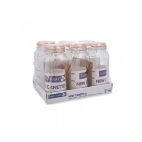 Barattolo di Vetro Quid New Canette Trasparente Vetro 2 L (Pack 6x)