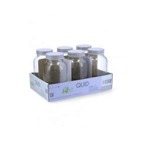 Vaso Quid Moss Grigio Vetro 1 L (Pack 6x)