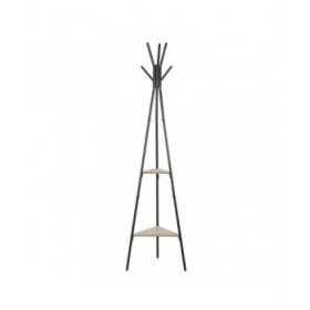 Attaccapanni da Terra Vinthera Moa Acciaio Nero 49,5 x 49,5 x 180 cm
