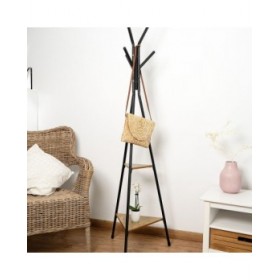 Attaccapanni da Terra Vinthera Moa Acciaio Nero 49,5 x 49,5 x 180 cm