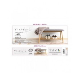 Scarpiera Vinthera Moa Grigio Legno 69 x 24,5 x 31 cm
