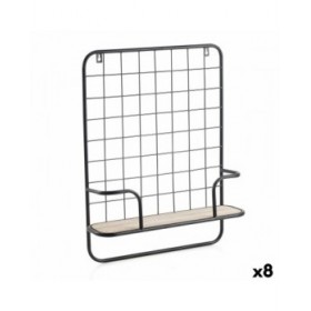 Scaffale Vinthera Moa Acciaio Nero Metallo 42,5 x 12 x 56 cm (8 Unità)