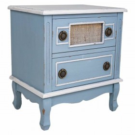 Comodino Alexandra House Living Azzurro 36 x 56 x 50 cm