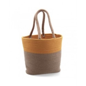 Cestino Multiuso Vinthera Moa Ocra Cotone 40 x 30 x 15 cm (Tessile)