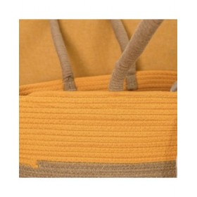 Cestino Multiuso Vinthera Moa Ocra Cotone 40 x 30 x 15 cm (Tessile)