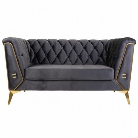 Divano Alexandra House Living Grigio 72 x 75 x 153 cm