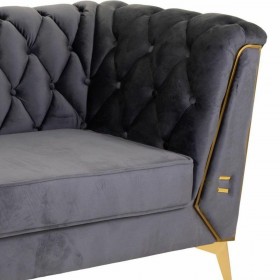 Divano Alexandra House Living Grigio 72 x 75 x 153 cm