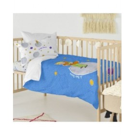 Set di copripiumino HappyFriday Le Petit Prince Accolade Multicolore Culla Neonato 2 Pezzi