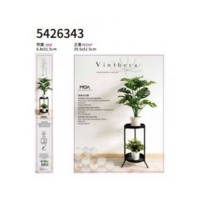Supporto per Vaso Vinthera Moa Acciaio 26 x 51 cm