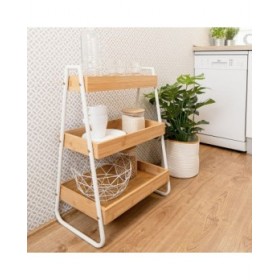 Scaffale Vinthera Moa Acciaio Bianco 46 x 30 x 70 cm