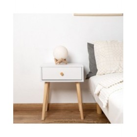 Comodino Vinthera Moa Bianco Plastica 40 x 30 x 50 cm