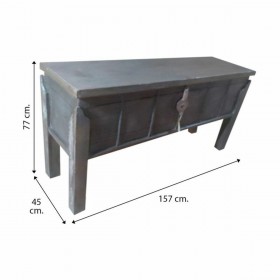 Credenza Alexandra House Living Marrone Acacia Legno di mango 45 x 77 x 157 cm