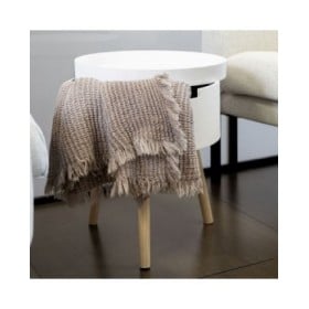 Tavolo aggiuntivo Vinthera Moa Bianco Beige 38 x 43 cm (4 Unità)