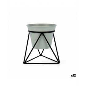 Vaso con supporto Vinthera Moa Verde Metallo 14,5 x 12,5 x 15 cm (12 Unità)