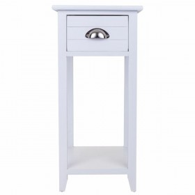Comodino Alexandra House Living Bianco 30 x 63 x 30 cm