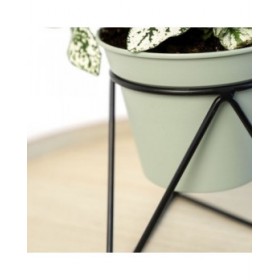 Vaso con supporto Vinthera Moa Verde Metallo 14,5 x 12,5 x 15 cm (12 Unità)