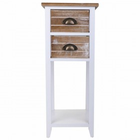 Comodino Alexandra House Living Bianco 30 x 73 x 30 cm