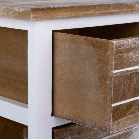 Comodino Alexandra House Living Bianco 30 x 73 x 30 cm
