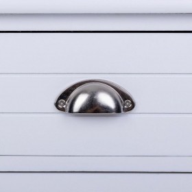Comodino Alexandra House Living Bianco 28 x 45 x 38 cm