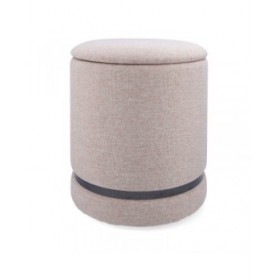 Puff Vinthera Moa Beige Legno 32 x 40 cm (2 Unità)