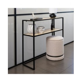 Puff Vinthera Moa Beige Legno 32 x 40 cm (2 Unità)