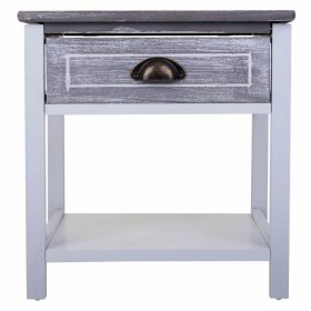 Comodino Alexandra House Living Bianco 29 x 42 x 40 cm