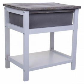 Comodino Alexandra House Living Bianco 29 x 42 x 40 cm