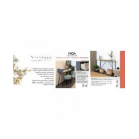 Tavolo aggiuntivo Vinthera Moa Marrone Grigio 80 x 76 x 30 cm
