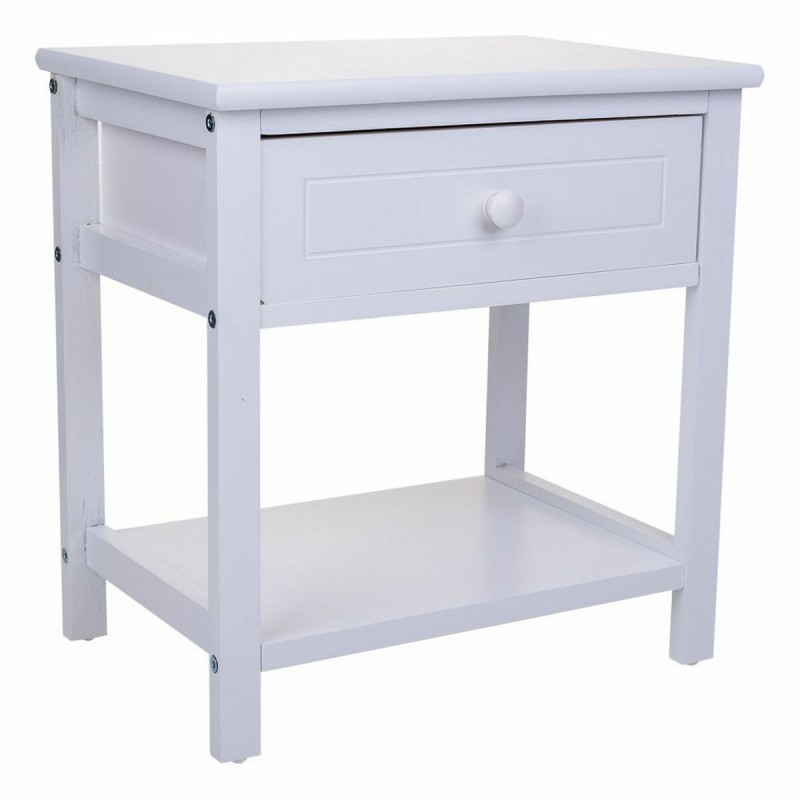 Comodino Alexandra House Living Bianco 29 x 42 x 40 cm
