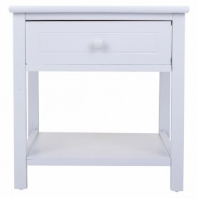 Comodino Alexandra House Living Bianco 29 x 42 x 40 cm