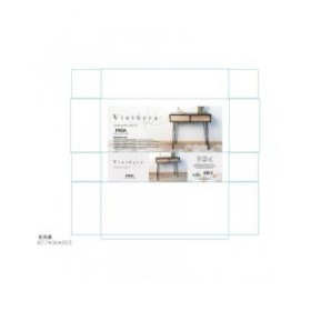 Tavolo aggiuntivo Vinthera Moa Marrone Grigio 80 x 76 x 30 cm