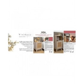 Comodino Vinthera Moa Marrone 48 x 60 x 40 cm