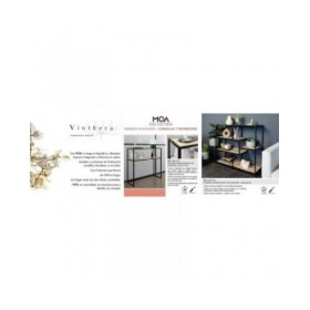 Scaffale Vinthera Moa Metallo Legno MDF 78 x 27 x 77 cm (4 Unità)