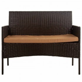 Set Tavolo con 2 Sedie Alexandra House Living Marrone 4 Pezzi
