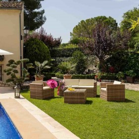Set di mobili Alexandra House Living Marrone Naturale 4 Pezzi