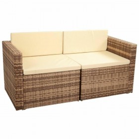 Set di mobili Alexandra House Living Marrone Naturale 4 Pezzi