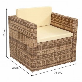 Set di mobili Alexandra House Living Marrone Naturale 4 Pezzi
