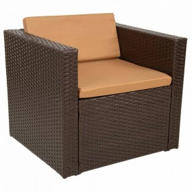 Set di mobili Alexandra House Living Marrone 4 Pezzi