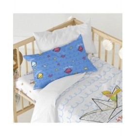Set di copripiumino HappyFriday Le Petit Prince Navire Multicolore Culla Neonato 2 Pezzi