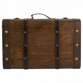 Set di valigie Alexandra House Living Marrone PVC Legno Metallo Vintage 30 x 16 x 45 cm 38 x 24 x 13,5 cm Decorativo 2 Pezzi