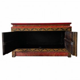 Cassettiera multiuso Alexandra House Living Rosso Legno Legno di olmo 38 x 43 x 78 cm