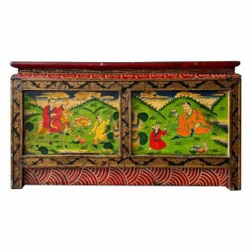 Cassettiera multiuso Alexandra House Living Rosso Legno Legno di olmo 38 x 43 x 78 cm