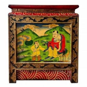 Cassettiera multiuso Alexandra House Living Rosso Legno Legno di olmo 38 x 43 x 78 cm