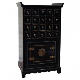 Credenza Alexandra House Living Nero Legno Legno di olmo 32 x 98 x 55 cm