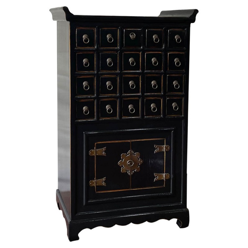 Credenza Alexandra House Living Nero Legno Legno di olmo 32 x 98 x 55 cm