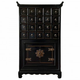 Credenza Alexandra House Living Nero Legno Legno di olmo 32 x 98 x 55 cm