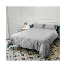 Copripiumino Naturals Tencel Grigio Singolo 180 x 220 cm
