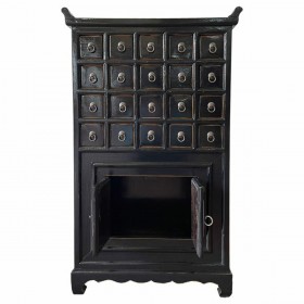 Credenza Alexandra House Living Nero Legno Legno di olmo 32 x 98 x 55 cm