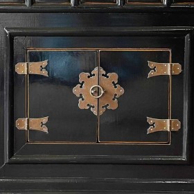 Credenza Alexandra House Living Nero Legno Legno di olmo 32 x 98 x 55 cm